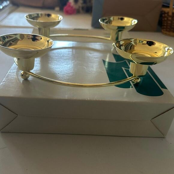 New PartyLite Brass Candle Centerpiece - Picture 3 of 4